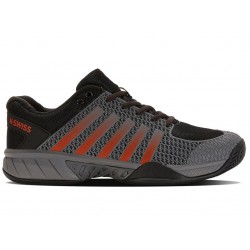 K-Swiss Express Light Pickleball Steel Gray/Jet Black/Spicy Orange Men