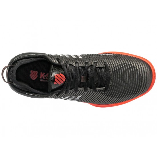 K-Swiss Hypercourt Supreme Asphalt/Jet Black/Spicy Orange Men