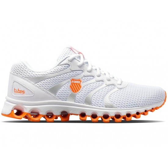 K-Swiss Tubes 200 White/Vibrant Orange Men