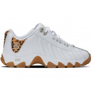 K-Swiss St329 Cmf White/Leopard/Champagne/Gum Women