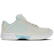 K-Swiss Hypercourt Express 2 Vaporous Gray/White/Blue Glow Women