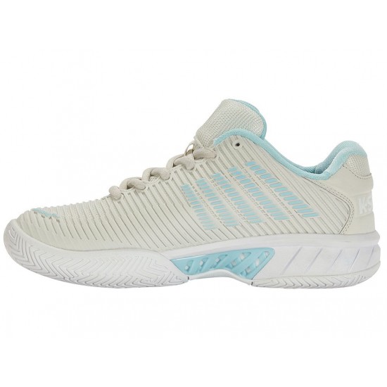 K-Swiss Hypercourt Express 2 Vaporous Gray/White/Blue Glow Women