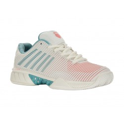 K-Swiss Hypercourt Express 2 Blanc De Blanc/Nile Blue/Desert Flower Women