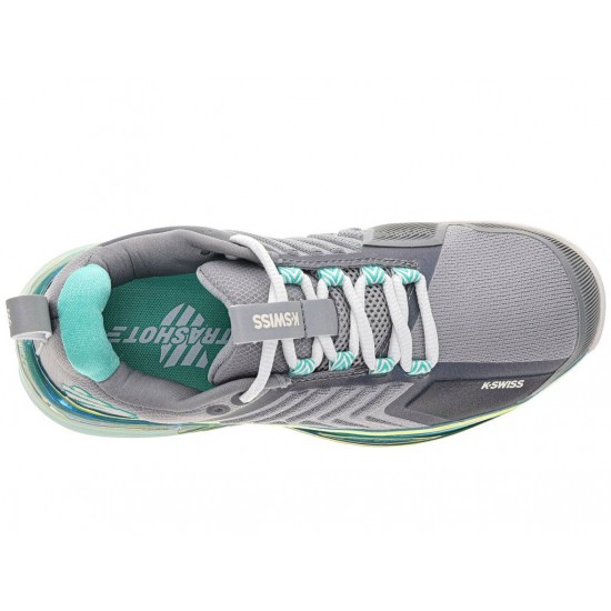 K-Swiss Ultrashot 3 Alloy/Brilliant White/Turquoise Women