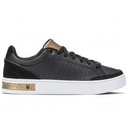 K-Swiss Court Block Black/Gold Panther Women