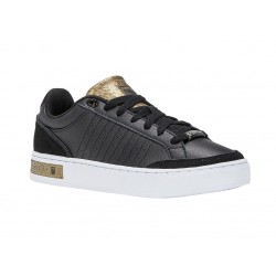 K-Swiss Court Block Black/Gold Panther Women
